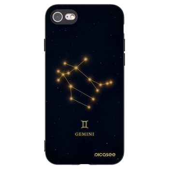 Picasee husă neagră din silicon pentru Apple iPhone 8 - GEMINI