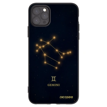 Picasee husă neagră din silicon pentru Apple iPhone 11 Pro Max - GEMINI