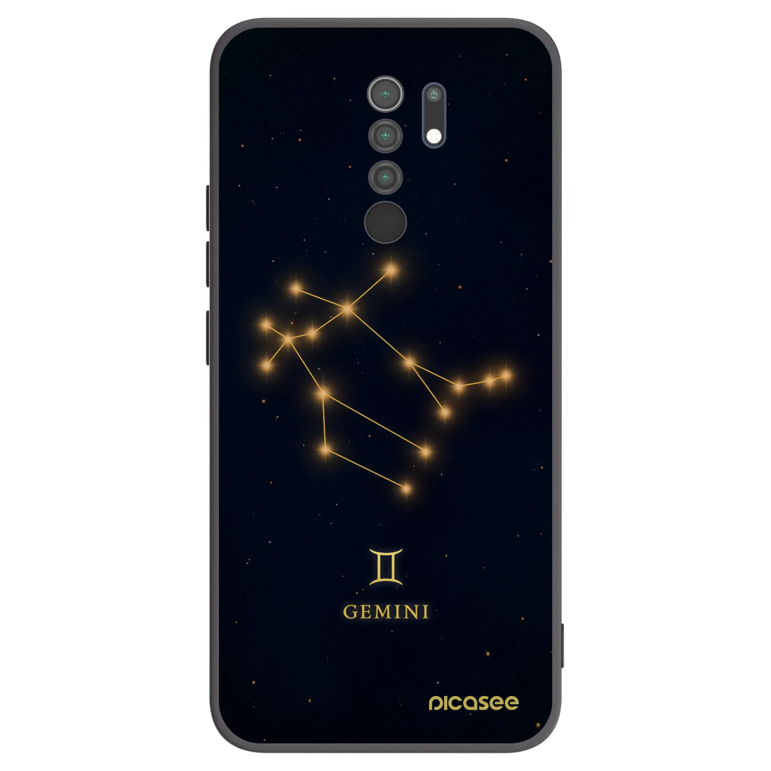 Picasee husă neagră din silicon pentru Xiaomi Redmi 9 - GEMINI