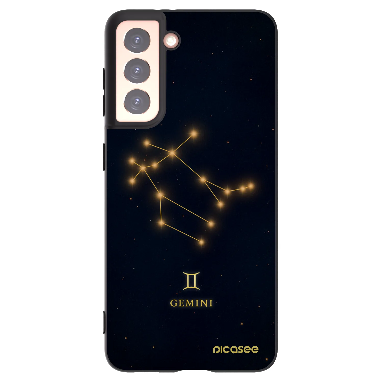 Picasee husă neagră din silicon pentru Samsung Galaxy S21 5G G991B - GEMINI