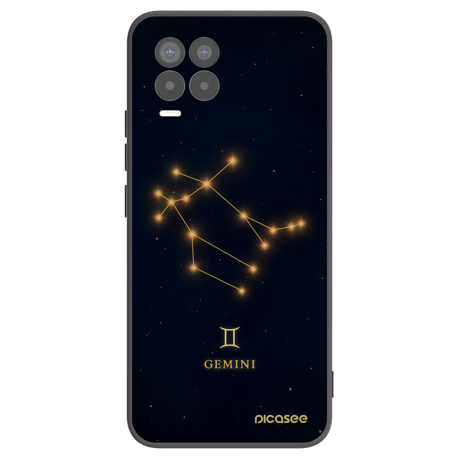 Picasee husă neagră din silicon pentru Realme 8 4G - GEMINI
