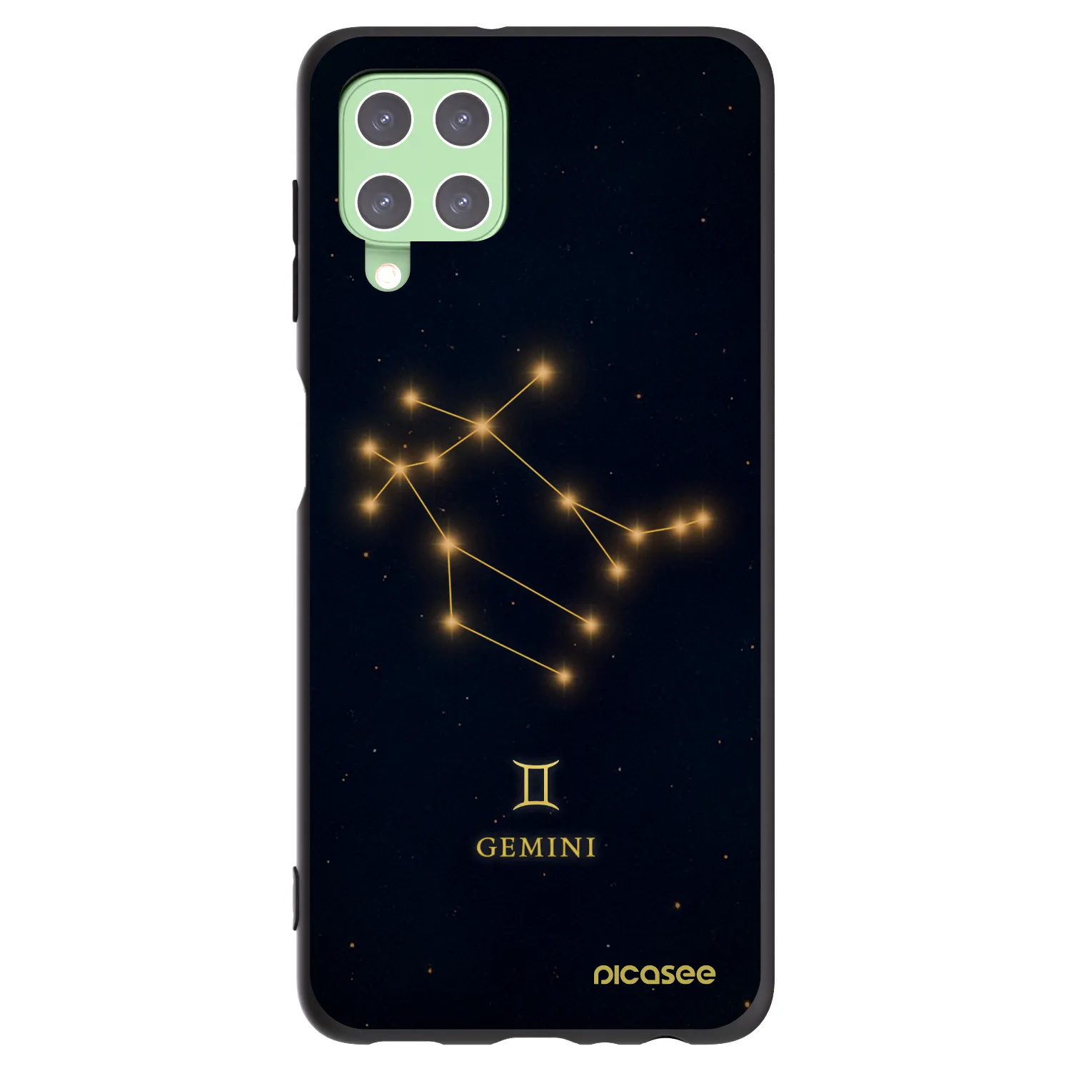 Picasee husă neagră din silicon pentru Samsung Galaxy A22 A225F 4G - GEMINI