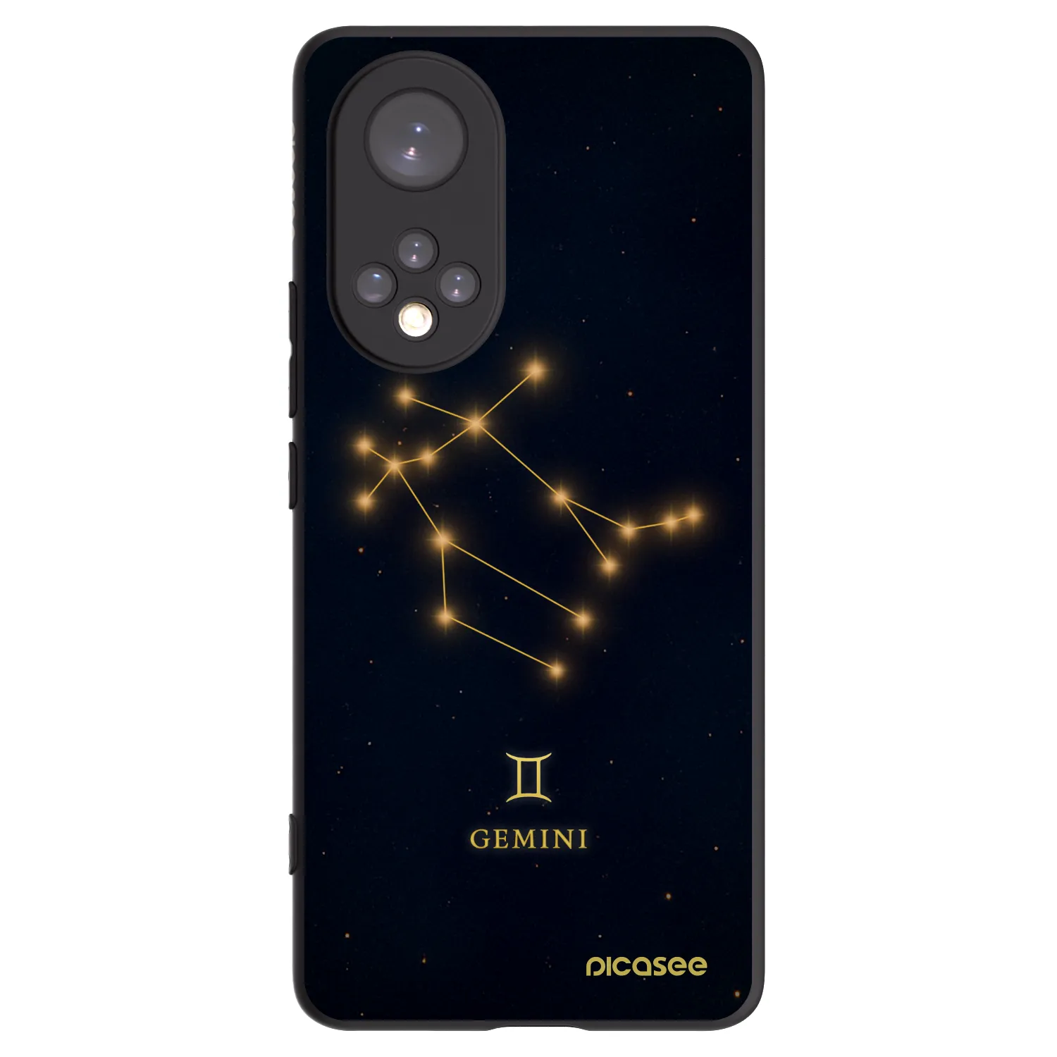 Picasee husă neagră din silicon pentru Honor 50 5G - GEMINI