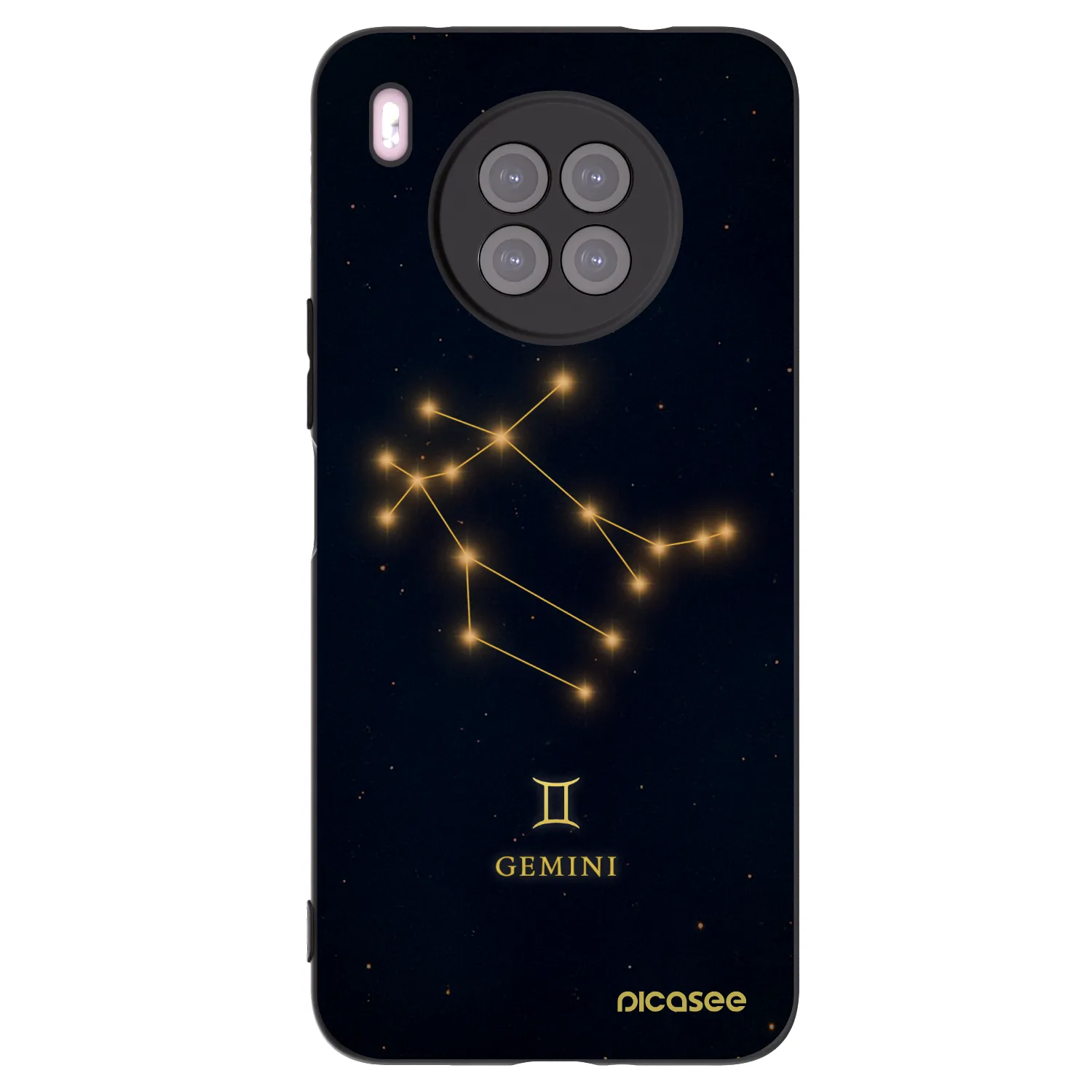 Picasee husă neagră din silicon pentru Huawei Nova 8i - GEMINI