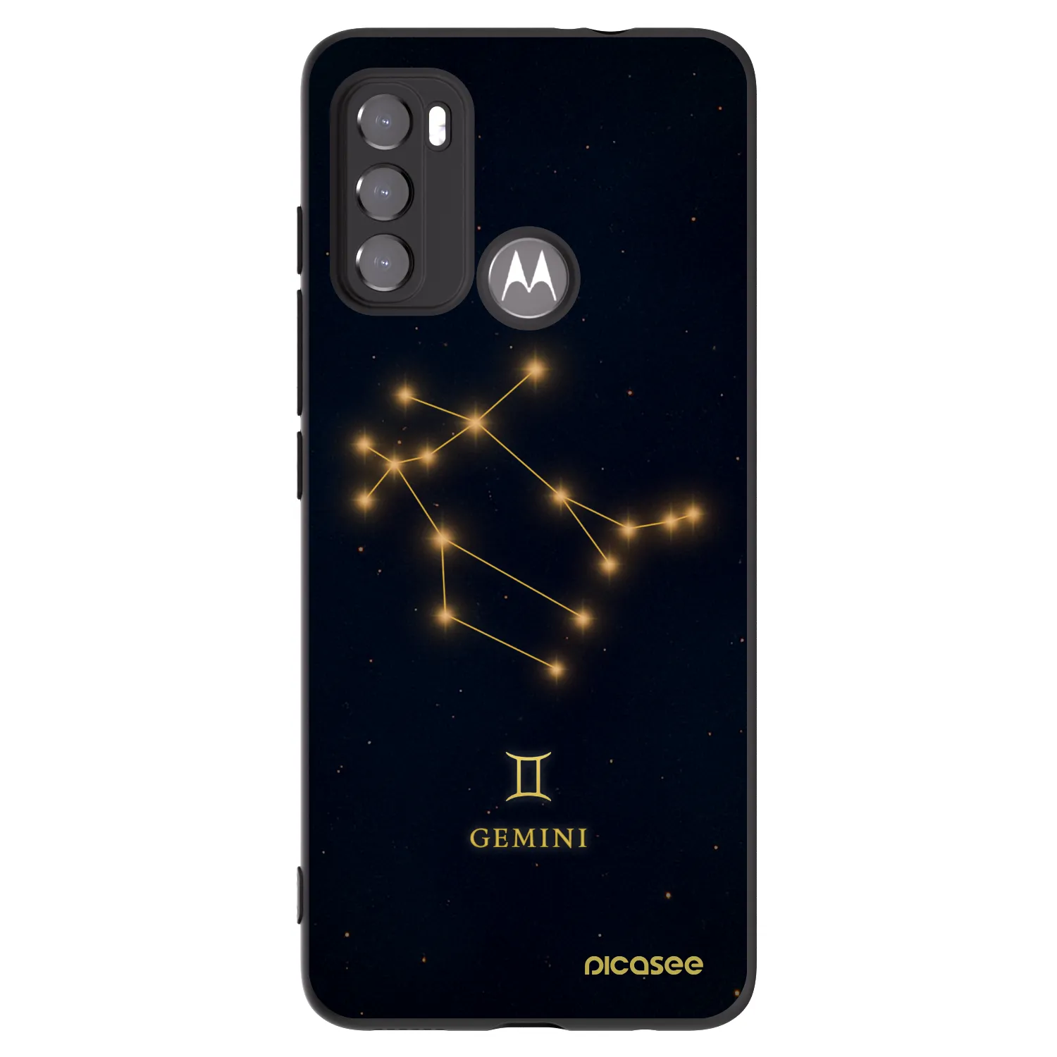 Picasee husă neagră din silicon pentru Motorola Moto G60 - GEMINI
