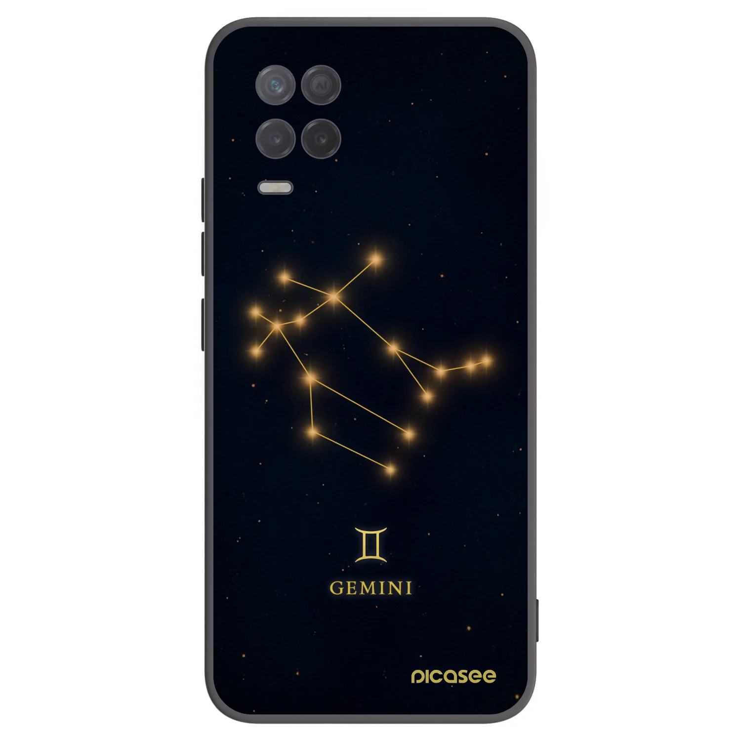 Picasee husă neagră din silicon pentru Realme 8 5G - GEMINI