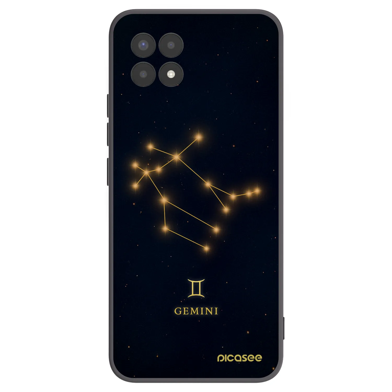 Picasee husă neagră din silicon pentru Realme 8i - GEMINI