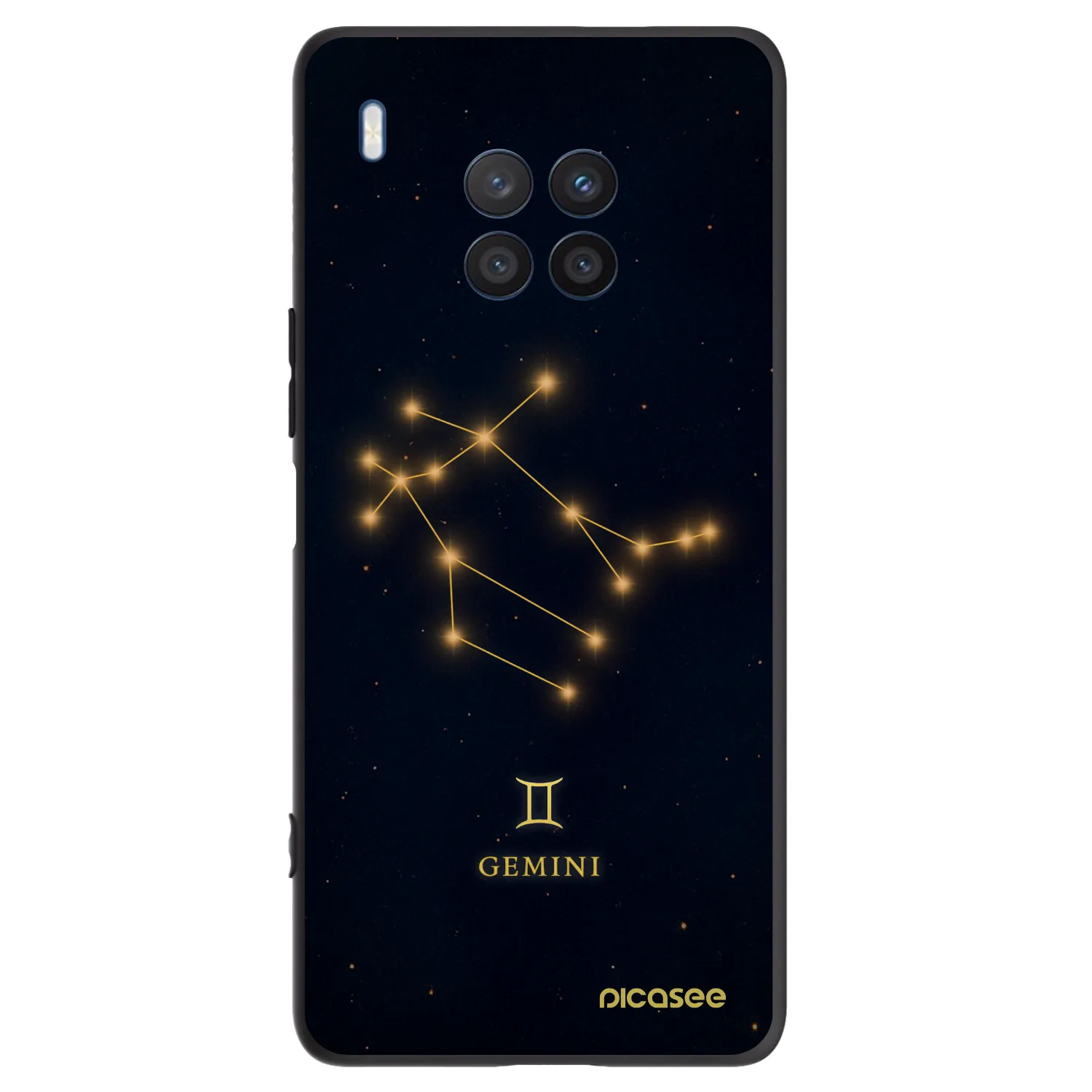 Picasee husă neagră din silicon pentru Honor 50 Lite - GEMINI