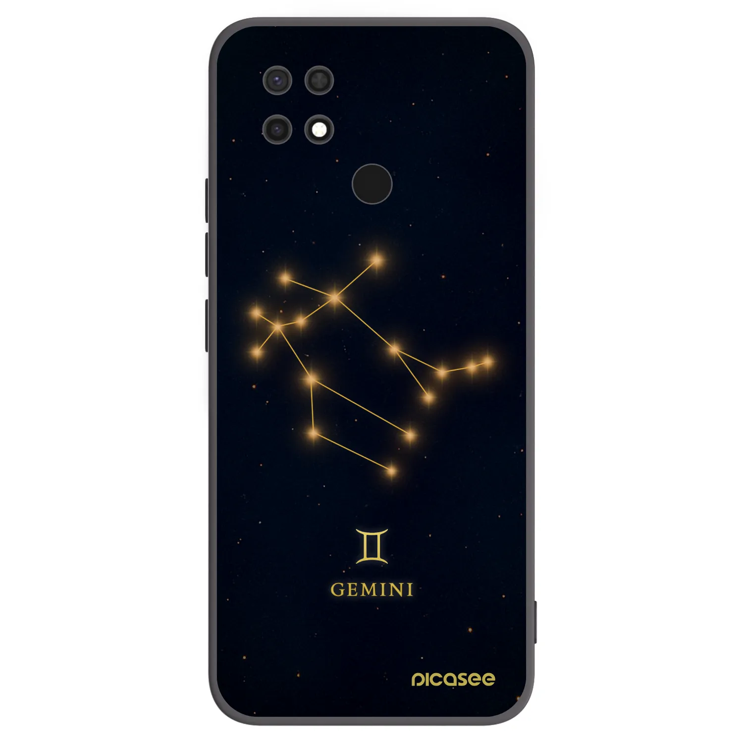 Picasee husă neagră din silicon pentru Xiaomi Redmi 10C - GEMINI