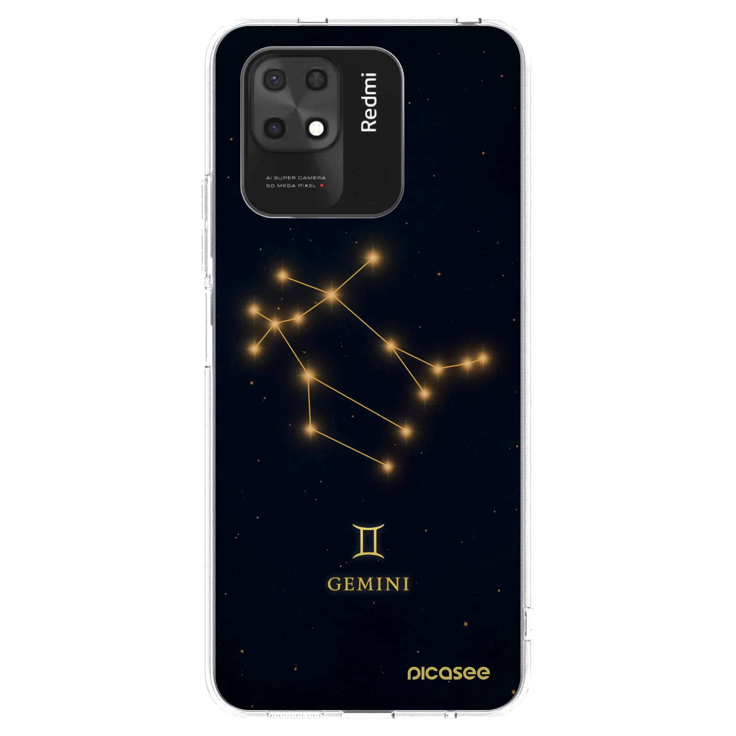 Picasee husă transparentă din silicon pentru Xiaomi Redmi 10C - GEMINI