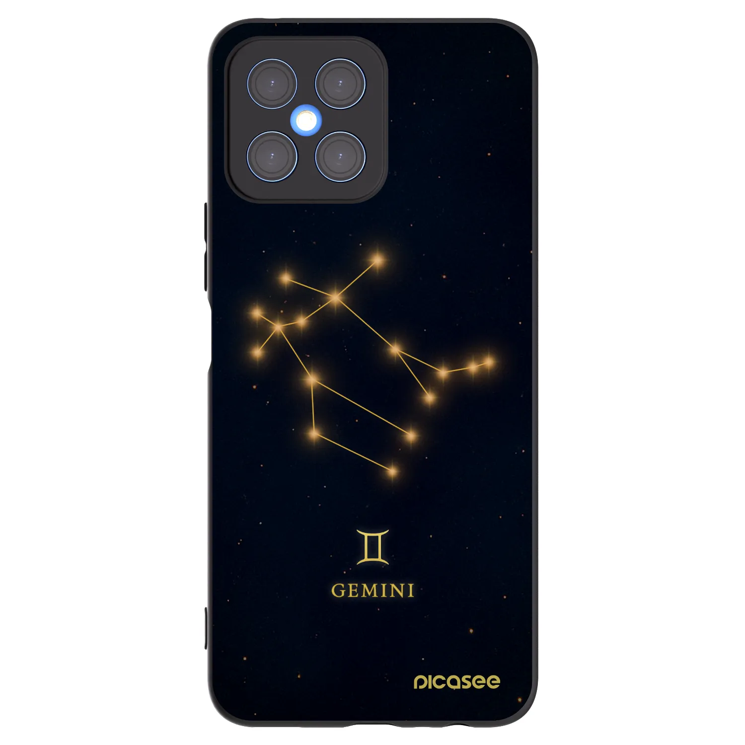 Picasee husă neagră din silicon pentru Honor X8 4G - GEMINI