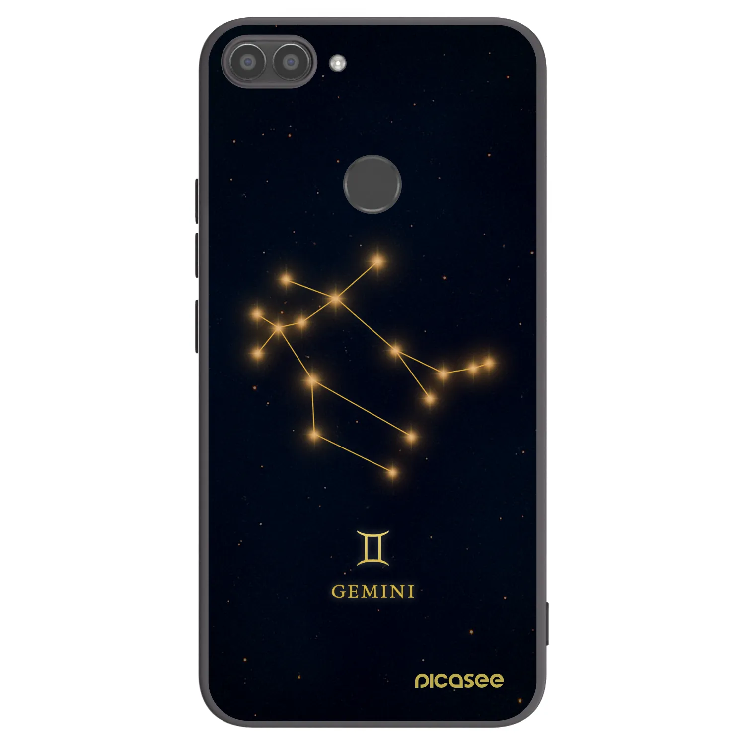 Picasee husă neagră din silicon pentru Huawei P Smart - GEMINI