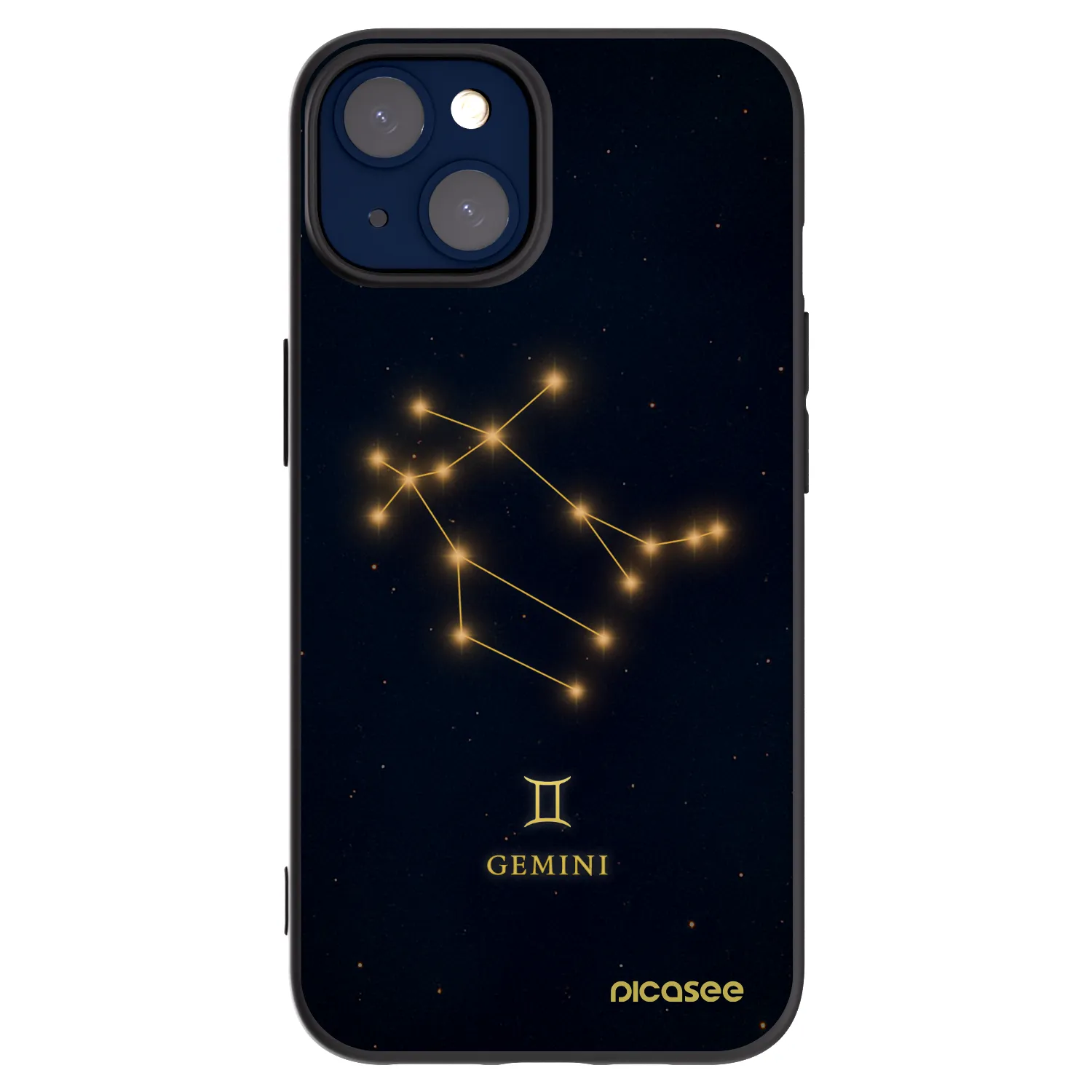 Picasee husă neagră din silicon pentru Apple iPhone 14 - GEMINI