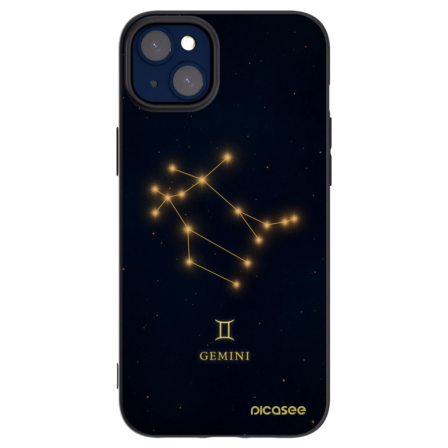 Picasee husă neagră din silicon pentru Apple iPhone 14 Plus - GEMINI