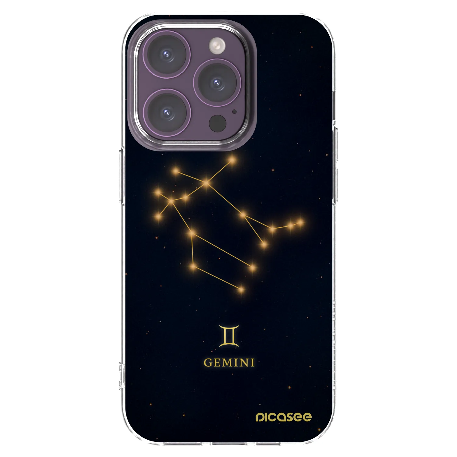 Picasee husă transparentă din silicon pentru Apple iPhone 14 Pro - GEMINI