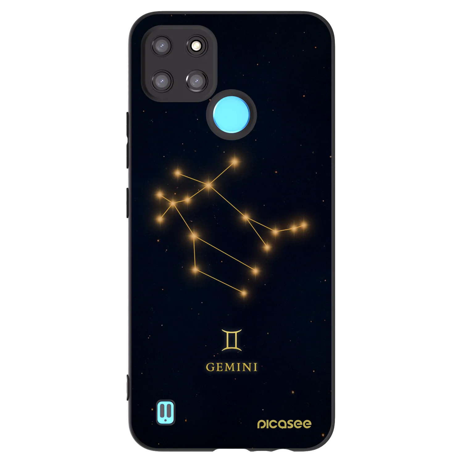Picasee husă neagră din silicon pentru Realme C21Y - GEMINI