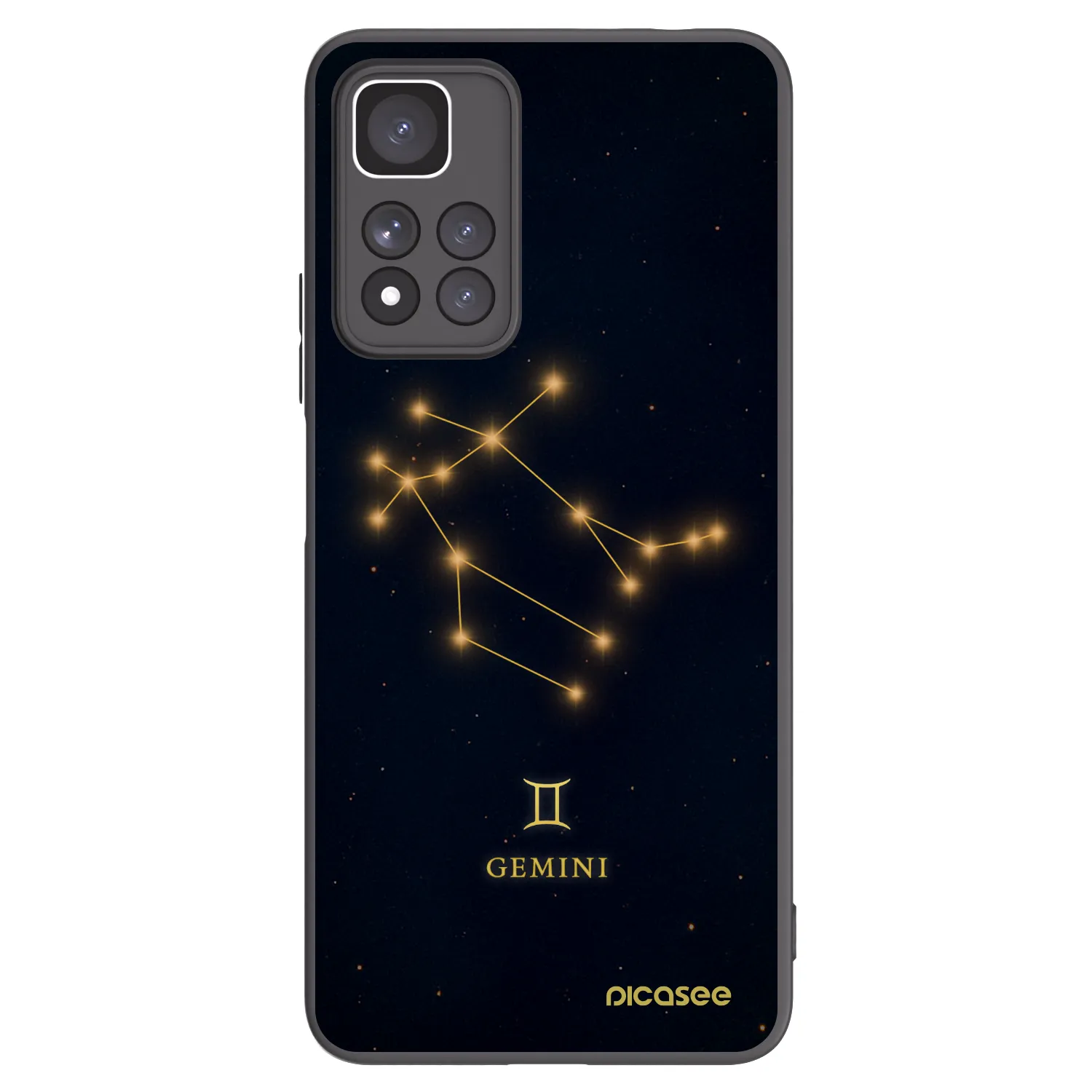 Picasee husă neagră din silicon pentru Xiaomi Redmi Note 11 Pro+ 5G - GEMINI