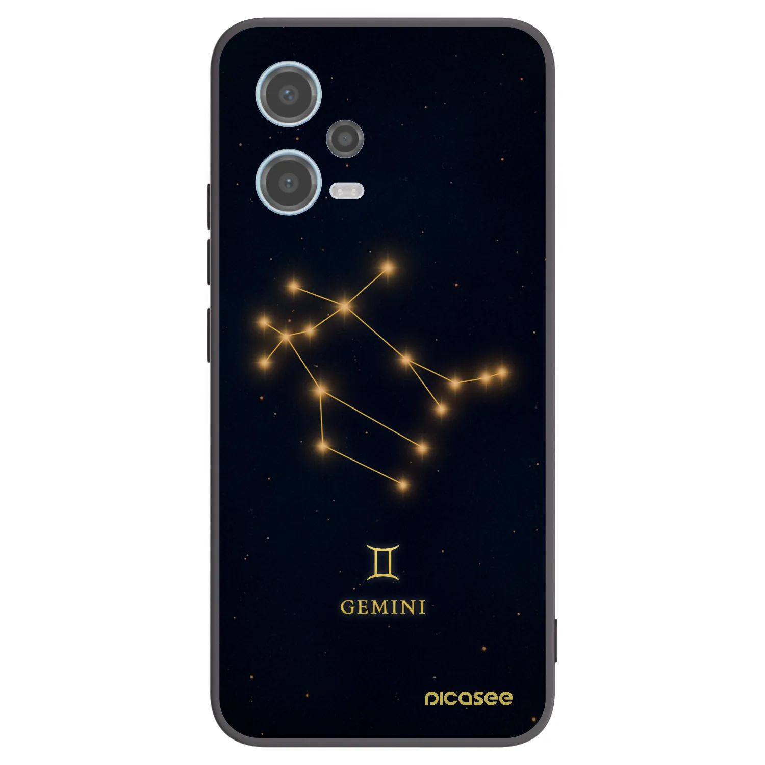 Picasee husă neagră din silicon pentru Xiaomi Redmi Note 12 5G - GEMINI