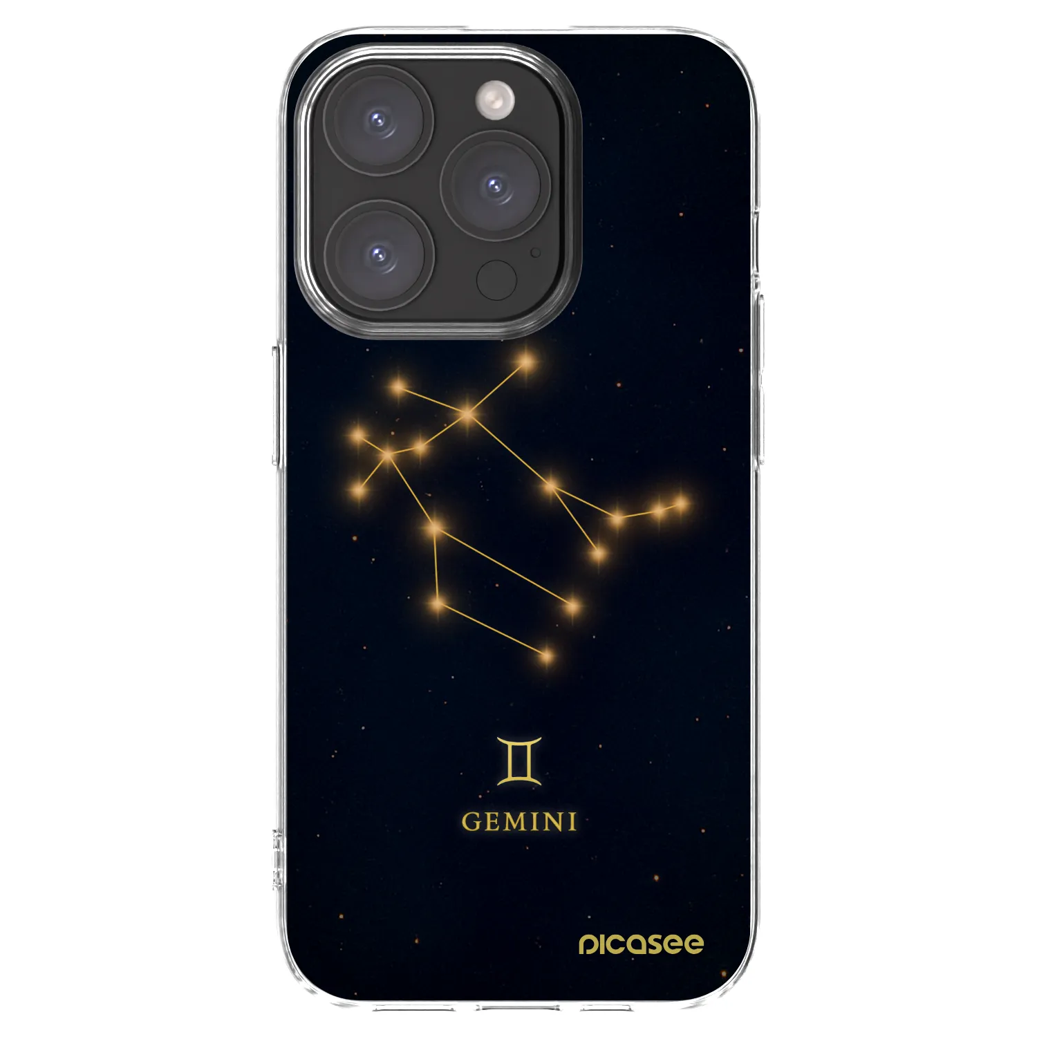 Picasee husă transparentă din silicon pentru Apple iPhone 15 Pro - GEMINI