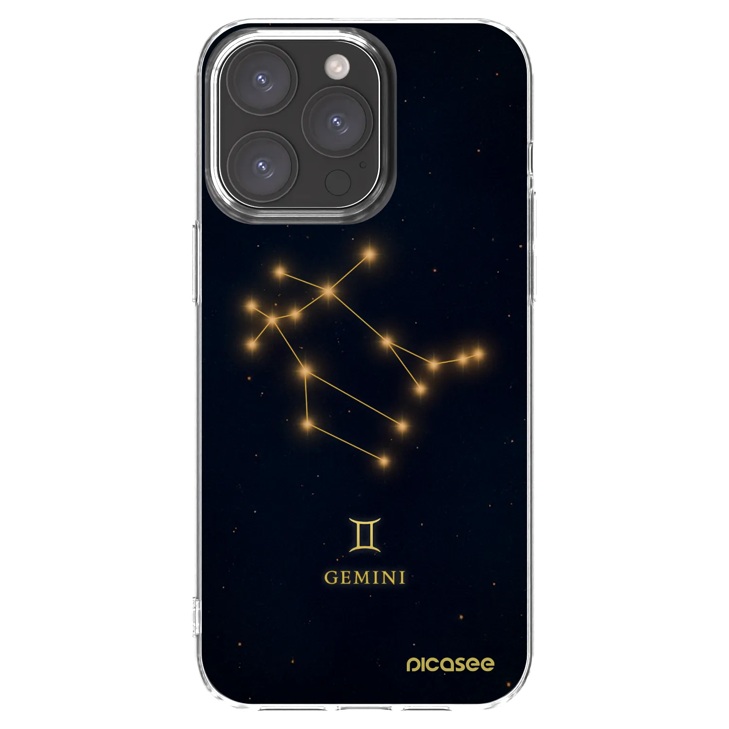 Picasee husă transparentă din silicon pentru Apple iPhone 15 Pro Max - GEMINI