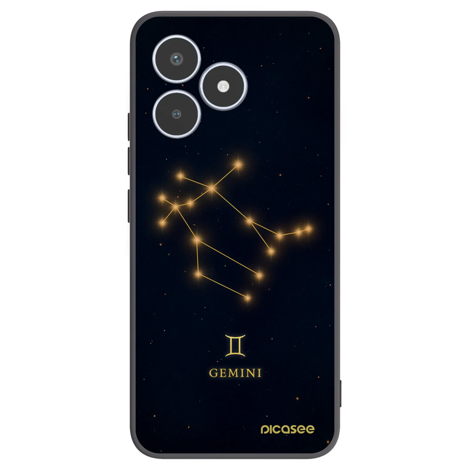 Picasee husă neagră din silicon pentru Realme C53 - GEMINI