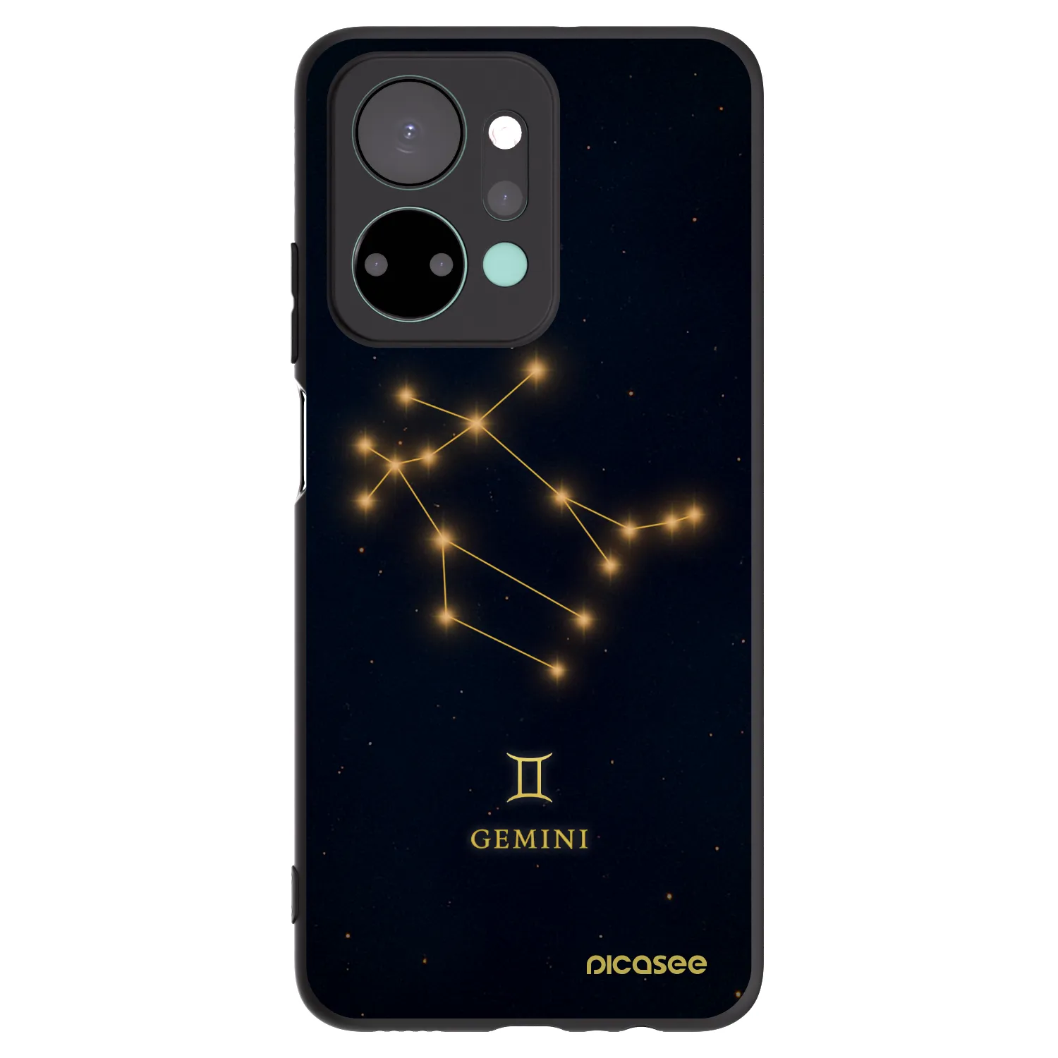 Picasee husă neagră din silicon pentru Honor X7a - GEMINI