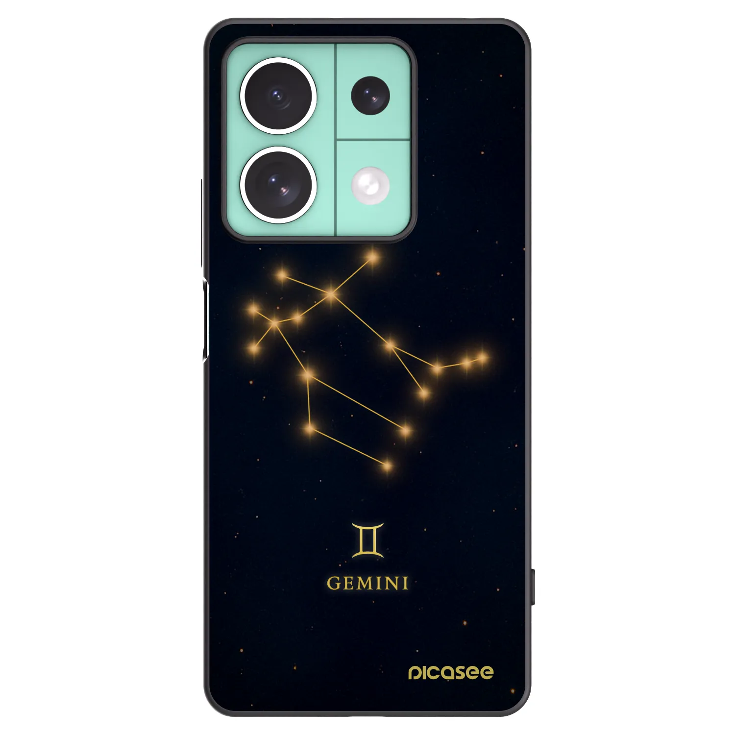 Picasee husă neagră din silicon pentru Xiaomi Redmi Note 13 5G - GEMINI
