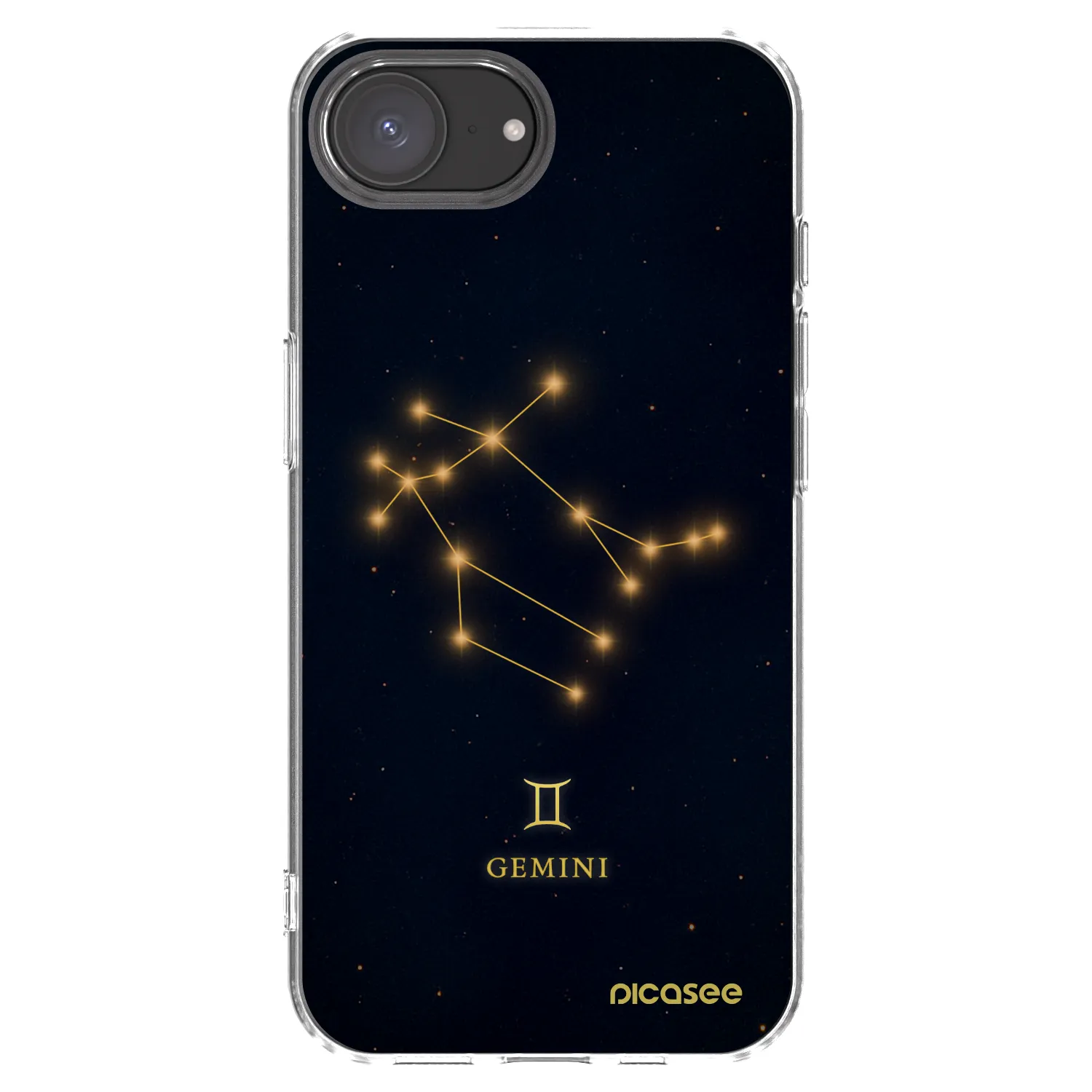 Picasee husă transparentă din silicon pentru Apple iPhone 16e - GEMINI
