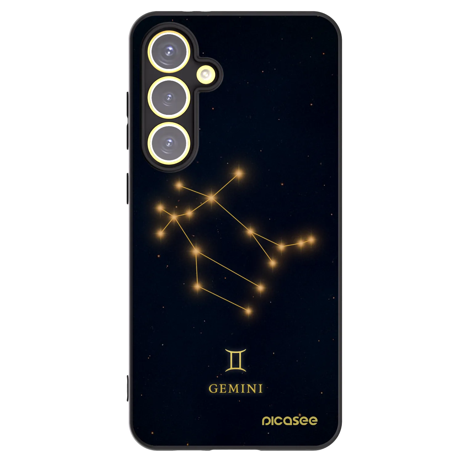 Picasee husă neagră din silicon pentru Samsung Galaxy S24 FE S721B - GEMINI