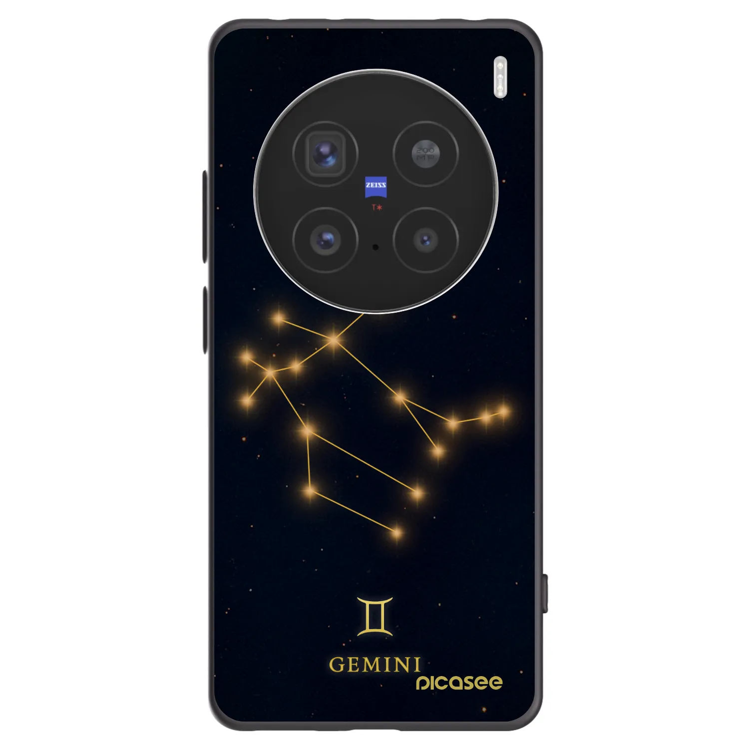 Picasee husă neagră din silicon pentru Vivo X200 Pro - GEMINI