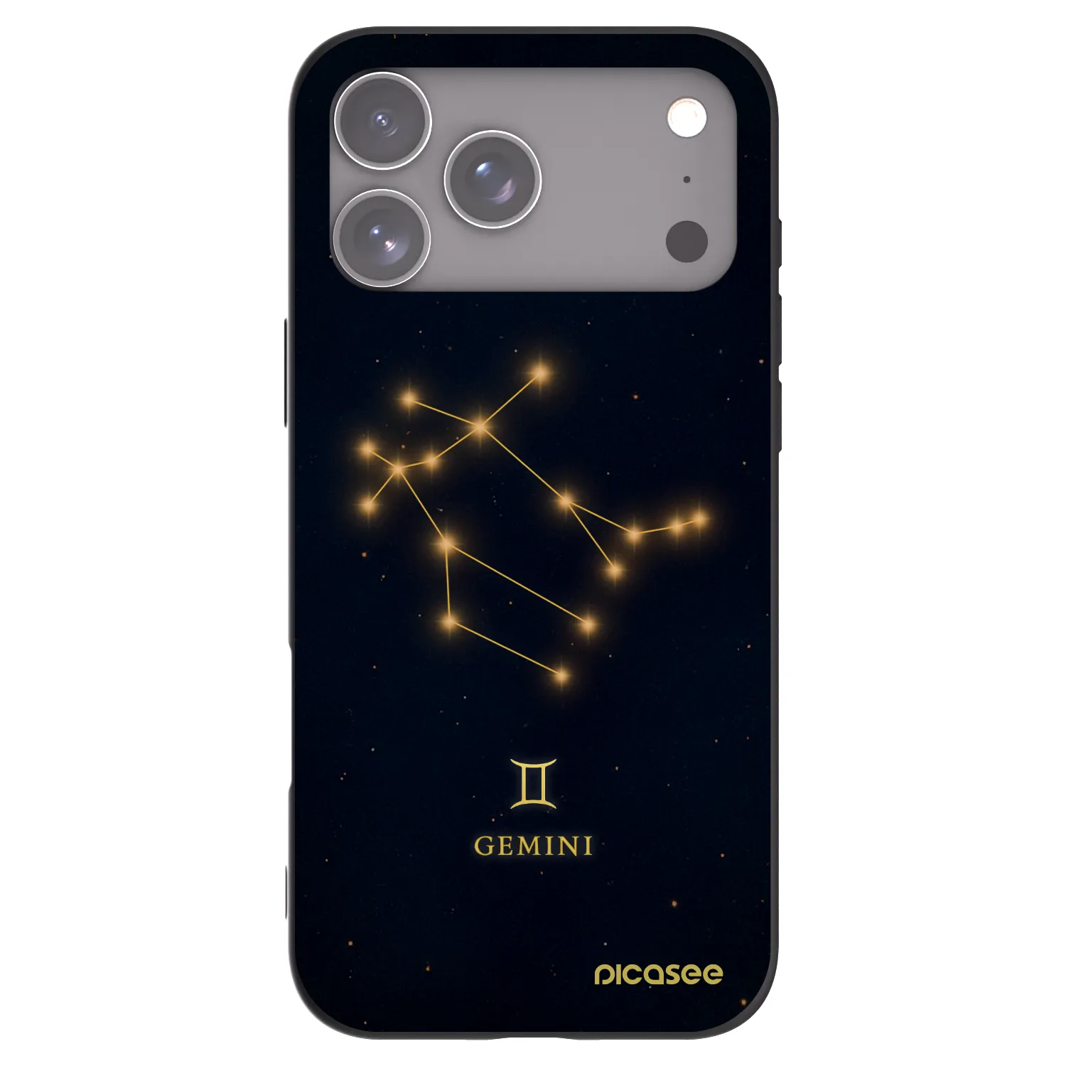 Picasee husă neagră din silicon pentru Apple iPhone 17 Pro Max - GEMINI