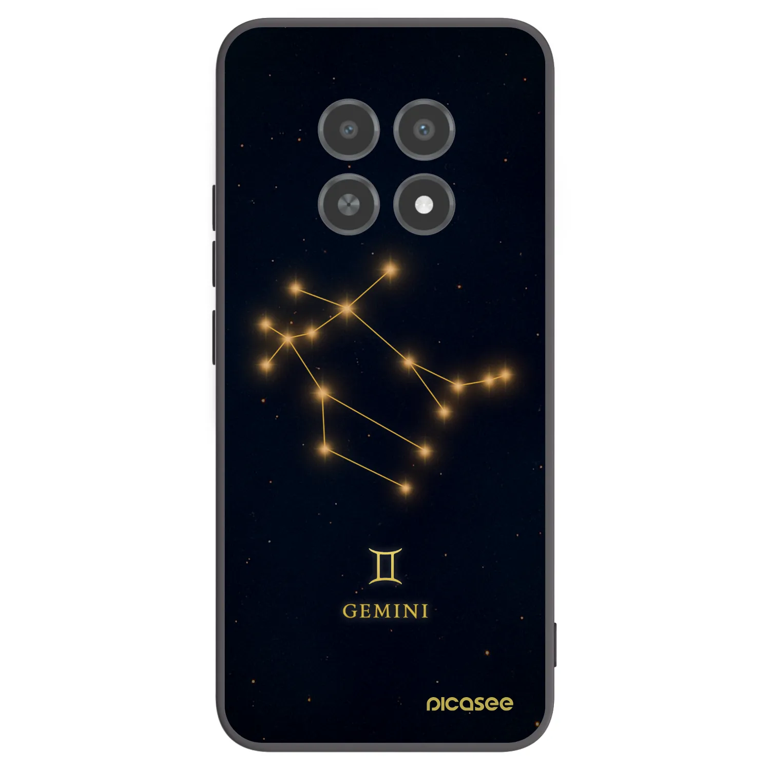 Picasee husă neagră din silicon pentru Realme 12X - GEMINI