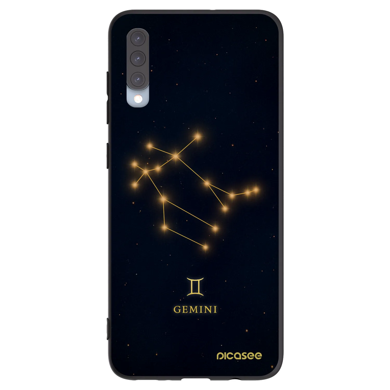 Picasee husă neagră din silicon pentru Samsung Galaxy A70 A705F - GEMINI