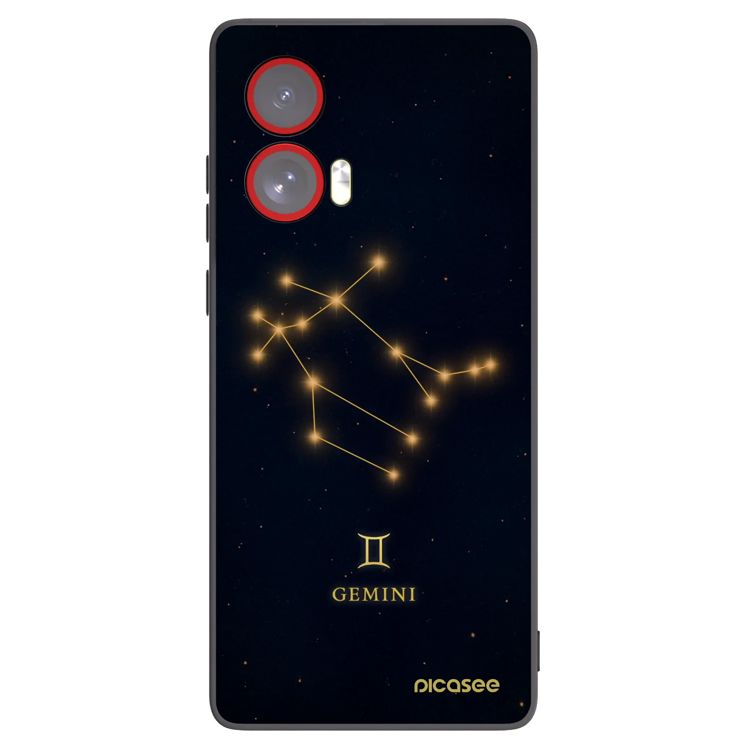Picasee husă neagră din silicon pentru Motorola Edge 50 Fusion - GEMINI