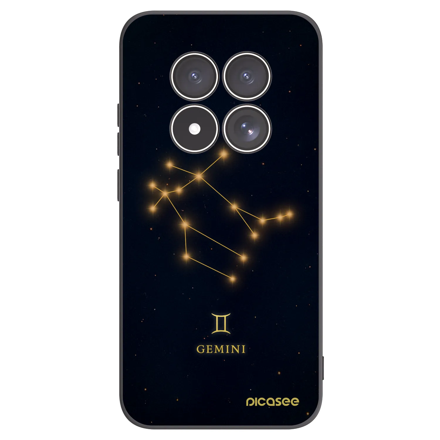 Picasee husă neagră din silicon pentru Xiaomi Redmi Note 15 Pro 5G - GEMINI