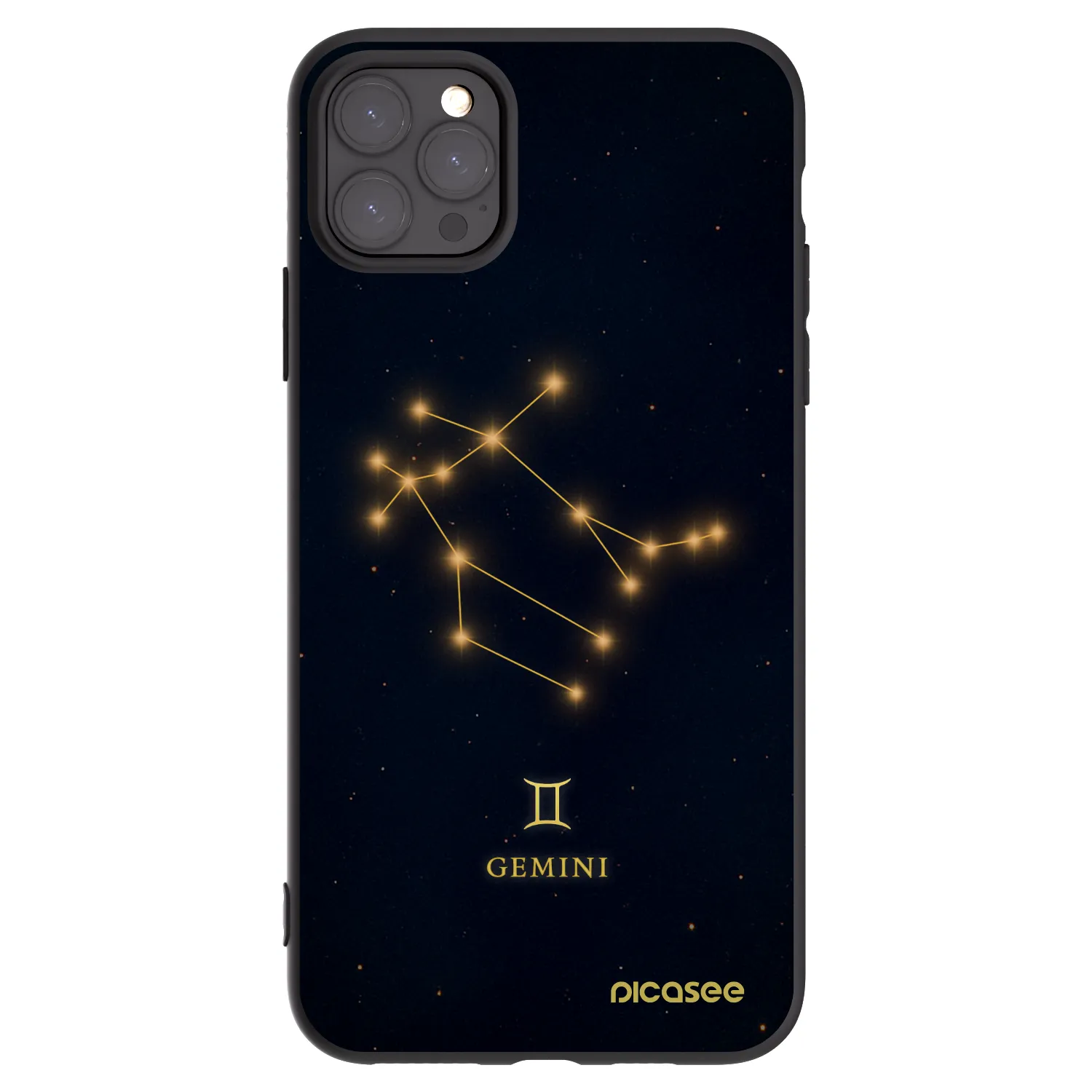 Picasee husă neagră din silicon pentru Apple iPhone 11 Pro Max - GEMINI