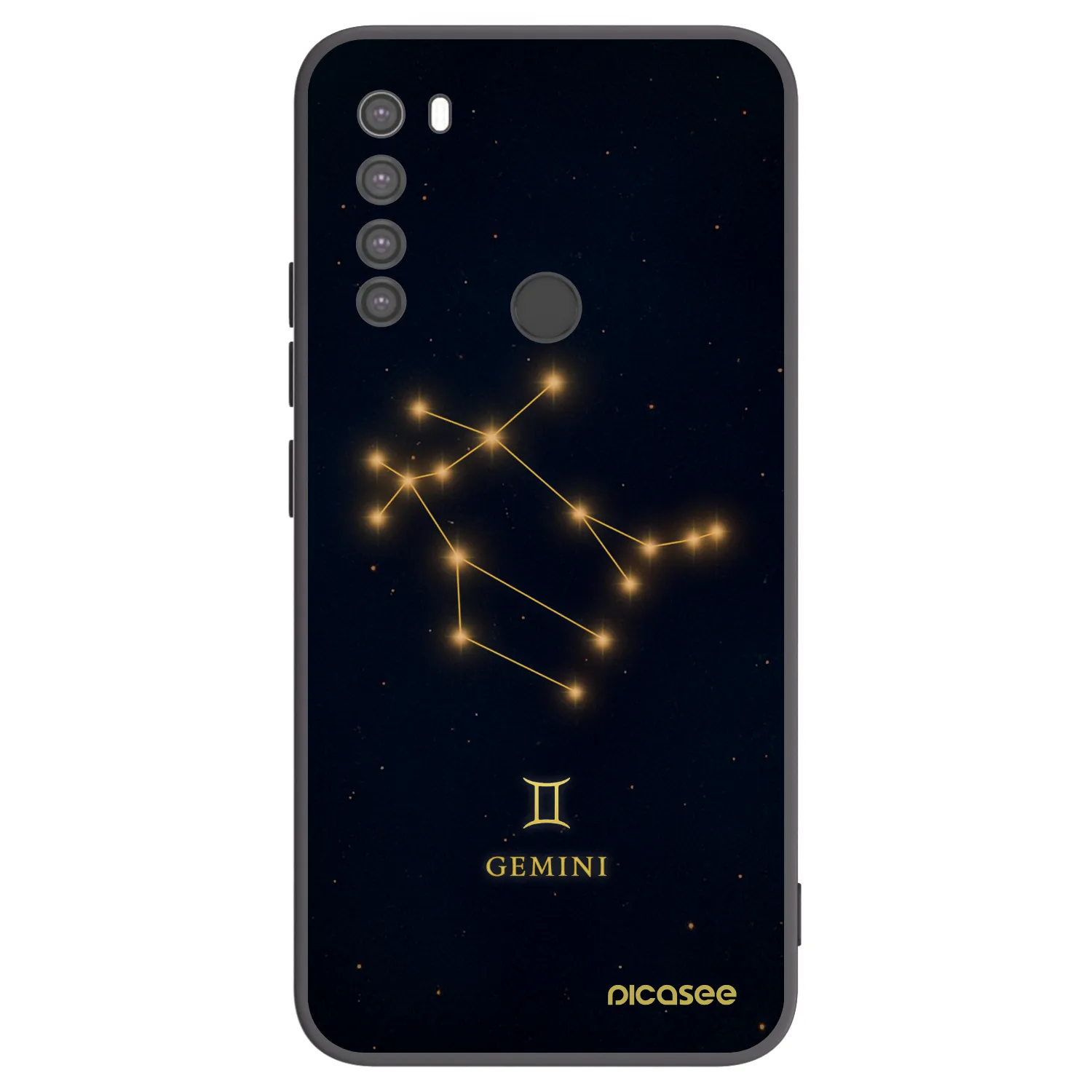 Picasee husă neagră din silicon pentru Xiaomi Redmi Note 8 - GEMINI