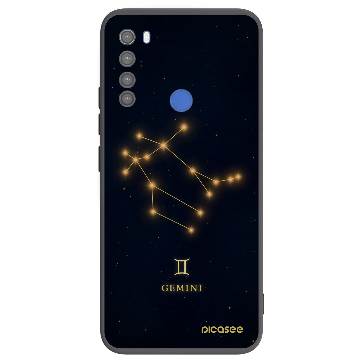 Picasee husă neagră din silicon pentru Xiaomi Redmi Note 8T - GEMINI