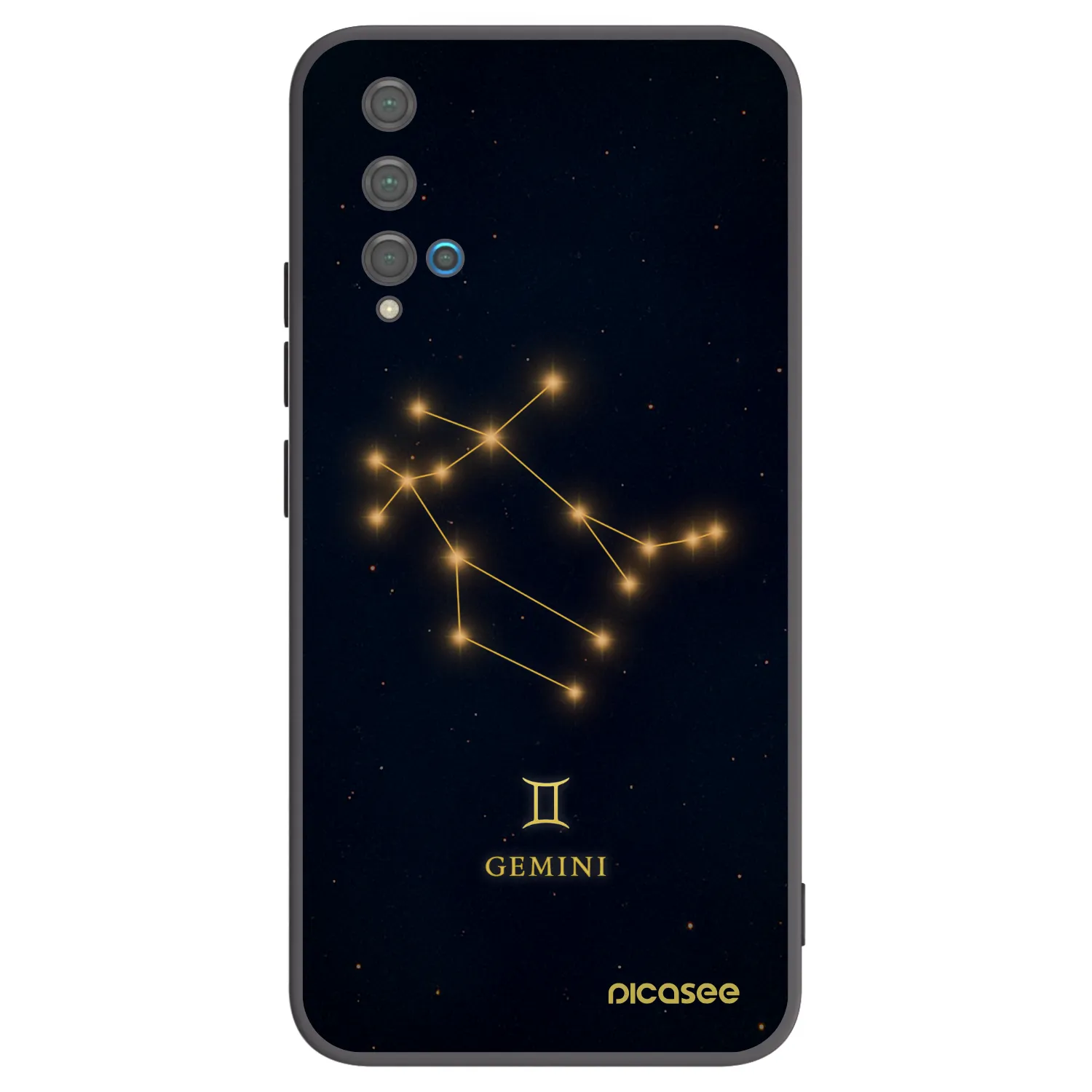 Picasee husă neagră din silicon pentru Huawei Nova 5T - GEMINI