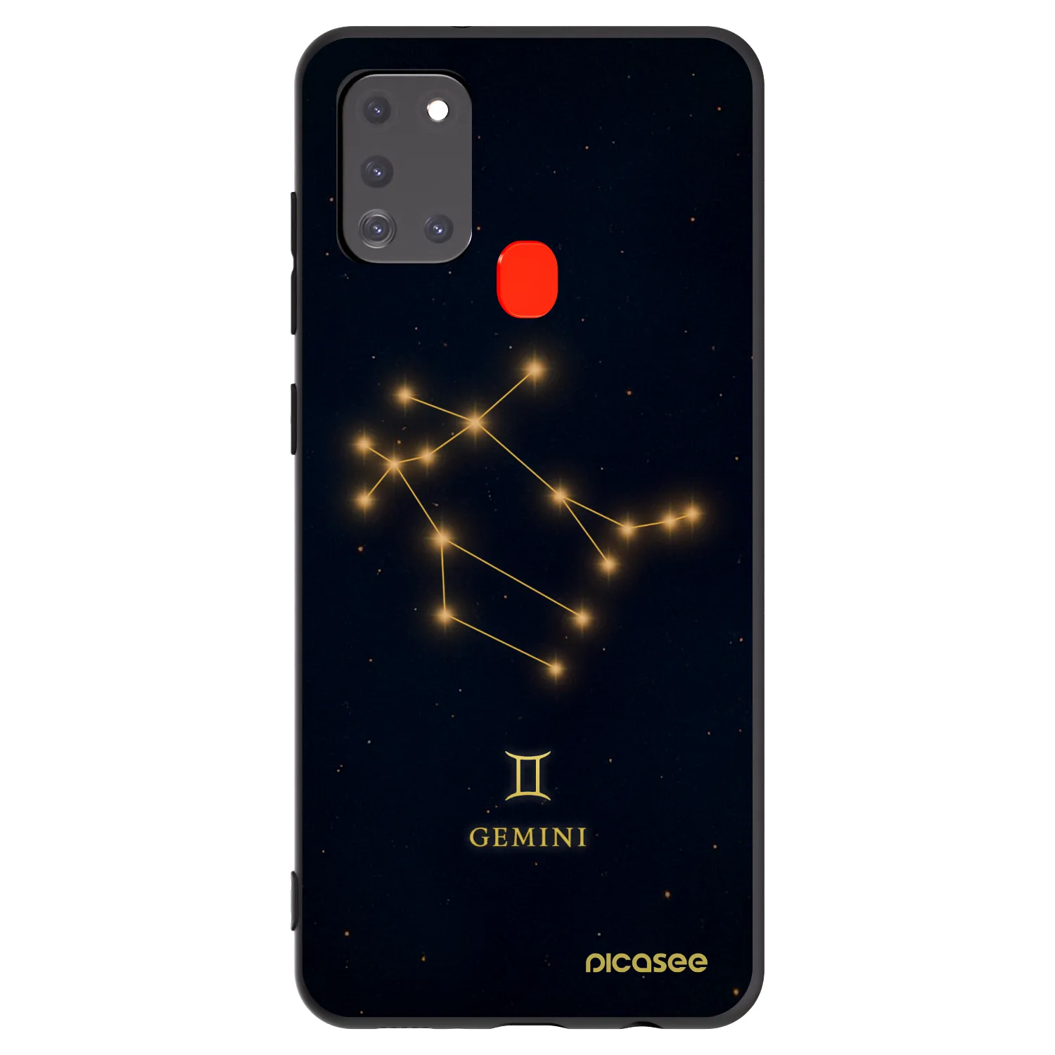 Picasee husă neagră din silicon pentru Samsung Galaxy A21s - GEMINI