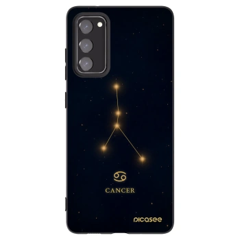 Picasee husă neagră din silicon pentru Samsung Galaxy S20 FE - CANCER