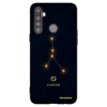 Picasee husă neagră din silicon pentru Realme 6i - CANCER