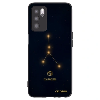 Picasee husă neagră din silicon pentru OPPO A16s - CANCER