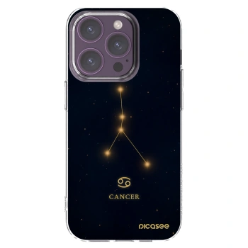 Picasee husă transparentă din silicon pentru Apple iPhone 14 Pro - CANCER