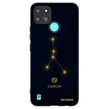 Picasee husă neagră din silicon pentru Realme C21Y - CANCER