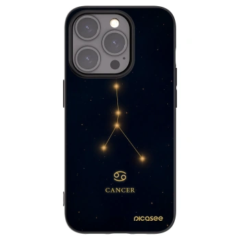 Picasee husă neagră din silicon pentru Apple iPhone 15 Pro - CANCER