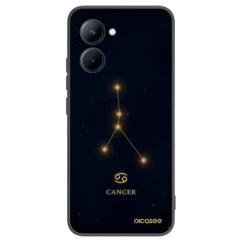 Picasee husă neagră din silicon pentru Realme C33 (2023) - CANCER