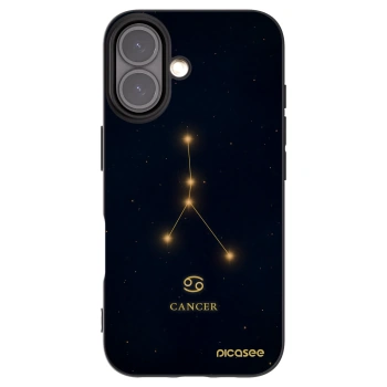 Picasee husă neagră din silicon pentru Apple iPhone 16 - CANCER