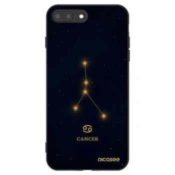 Picasee husă neagră din silicon pentru Apple iPhone 8 Plus - CANCER