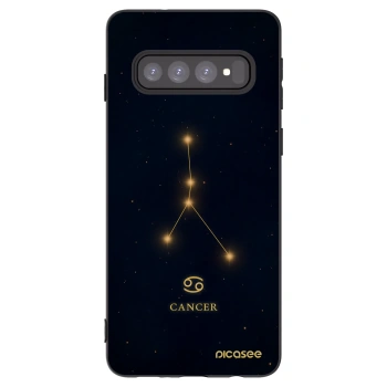 Picasee husă neagră din silicon pentru Samsung Galaxy S10 G973 - CANCER